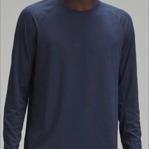 Lululemon License to train Long sleeve Men's Navy Shirt